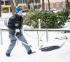 Masi Polar ergonomic  Plus Snow pusher shovel is safer on the back- no lifting